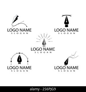 Pentool icon flat design vector Stock Vector