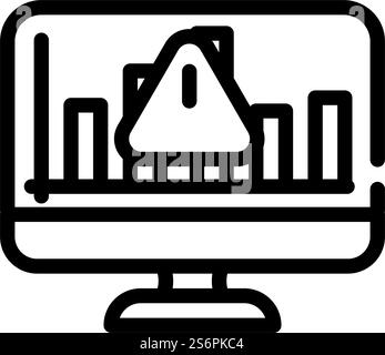 risks line icon, outline symbol, vector illustration, concept sign ...