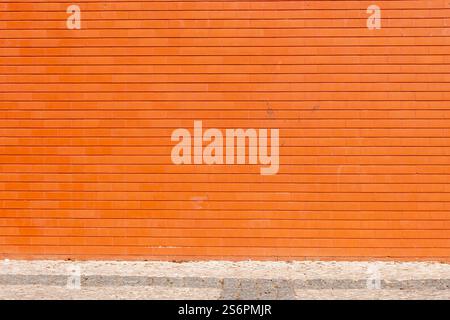 red orange brick wall background Stock Photo