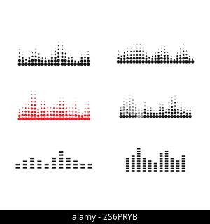 sound wave ilustration logo vector icon template Stock Vector