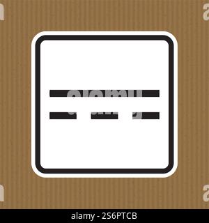 Direct Current DC Symbol Sign Isolate On White Background,Vector Illustration EPS.10 Stock Vector