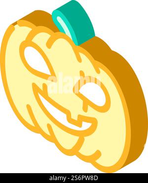 halloween holiday isometric icon vector. halloween holiday sign. isolated symbol illustration. halloween holiday isometric icon vector illustration Stock Vector