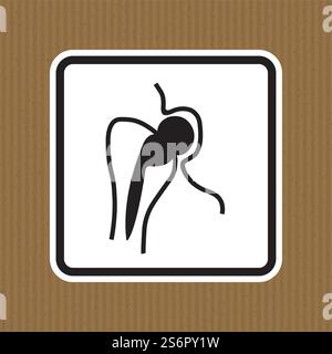 No Access For People With Metallic Implants Stock Vector