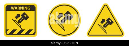Pull Key Symbol Sign Isolate On White Background,Vector Illustration EPS.10 Stock Vector