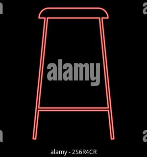 Neon christmas cookie red color vector illustration image flat style light. Neon christmas cookie red color vector illustration image flat style Stock Vector