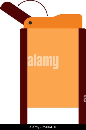Baby Swaddle Table Icon. Flat Color Design. Vector Illustration. Stock Vector