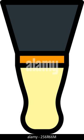 Putty Knife Icon. Editable Bold Outline With Color Fill Design. Vector Illustration. Stock Vector