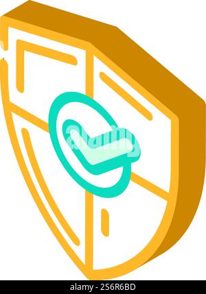 assurance compliance isometric icon vector. assurance compliance sign. isolated symbol illustration. assurance compliance isometric icon vector illustration Stock Vector