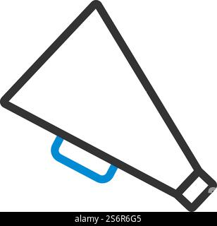 Director Megaphone Icon. Editable Bold Outline With Color Fill Design. Vector Illustration. Stock Vector