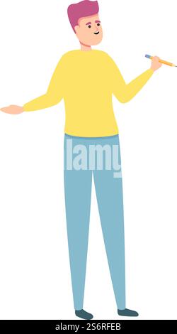 Party organizer icon cartoon vector. Event manager. Wedding planner. Party organizer icon cartoon vector. Event manager Stock Vector