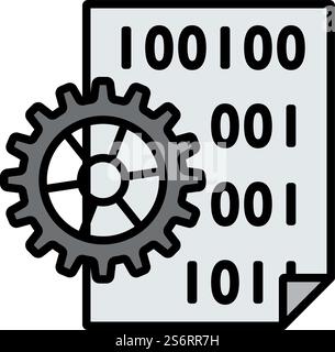 App Development Icon. Bold outline design with editable stroke width. Vector Illustration. Stock Vector