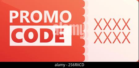 Qr promo code icon cartoon vector. Money ticket. Offer voucher. Qr promo code icon cartoon vector. Money ticket Stock Vector
