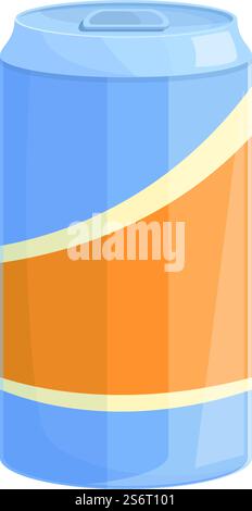 Soda tin can icon cartoon vector. Drink aluminum. Metal beverage. Soda tin can icon cartoon vector. Drink aluminum Stock Vector