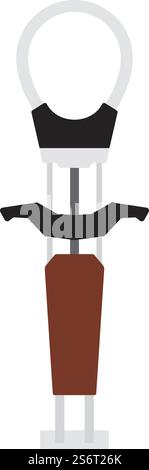 Alpinist Camalot Icon. Flat Color Design. Vector Illustration. Stock Vector