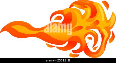 Hit gun flash icon cartoon vector. Shot fire. Bullet flame. Hit gun flash icon cartoon vector. Shot fire Stock Vector