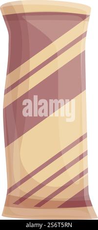 Bag of chips icon cartoon vector. Potato snack. Salty food. Bag of chips icon cartoon vector. Potato snack Stock Vector