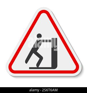 Symbol No Reaching label Stock Vector