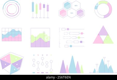 Infographic bundles. Ui elements graphics diagrams flowchart dividers schemes business charts demographic reports garish infographics collection. Illustration infographic graph and chart, template web. Infographic bundles. Ui elements graphics diagrams flowcharts dividers circle schemes business charts demographic reports garish infographics collection Stock Vector