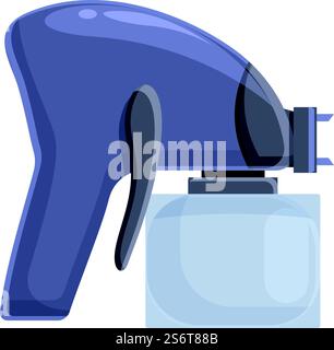 Coating sprayer icon cartoon vector. Paint gun. Air painter Stock ...