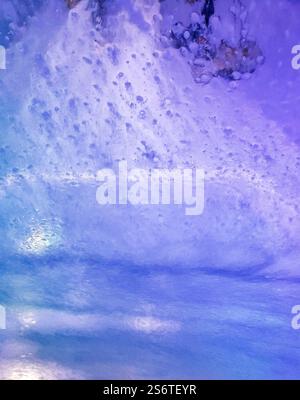 Windshield passing through a car wash Stock Photo