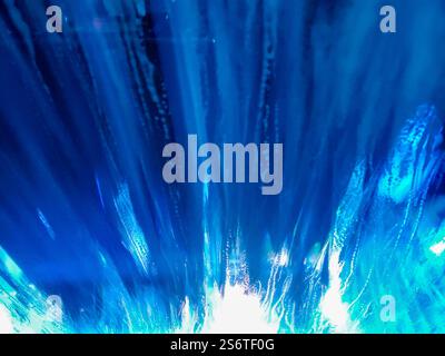 Windshield passing through a car wash Stock Photo