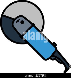 Icon Of Grinder. Editable Bold Outline With Color Fill Design. Vector Illustration. Stock Vector