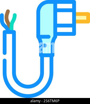 cables for submersed pumps color icon vector illustration Stock Vector ...