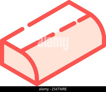 construction material facing brick icon color illustration Stock Vector ...