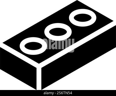 hollow brick glyph icon vector illustration Stock Vector Image & Art ...