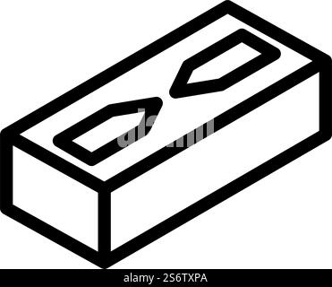 stylish facing brick line icon vector illustration Stock Vector Image ...