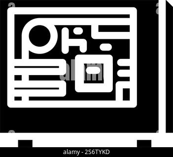 computer system glyph icon vector. computer system sign. isolated contour symbol black illustration. computer system glyph icon vector illustration Stock Vector