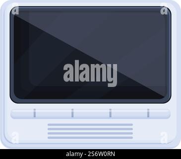 Intercom camera icon cartoon vector. Video door. Phone system. Intercom camera icon cartoon vector. Video door Stock Vector