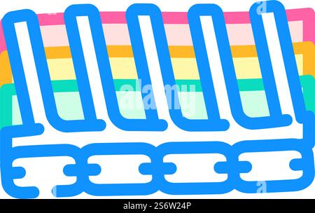 cables for submersed pumps color icon vector illustration Stock Vector ...