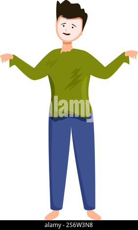 Kid zombie icon cartoon vector. Halloween costume. Cute children. Kid zombie icon cartoon vector. Halloween costume Stock Vector