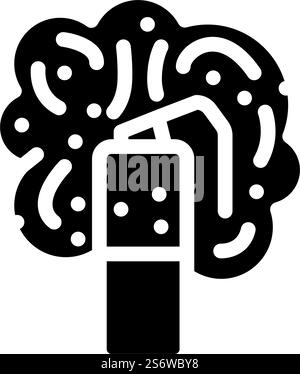 smoke bomb glyph icon vector illustration Stock Vector Image & Art - Alamy