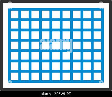 Icon Of Photo Camera Sensor. Editable Bold Outline With Color Fill Design. Vector Illustration. Stock Vector