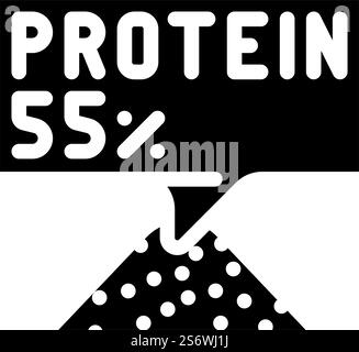 vitamins and minerals in algae glyph icon vector. vitamins and minerals in algae sign. isolated contour symbol black illustration. vitamins and minerals in algae glyph icon vector illustration Stock Vector