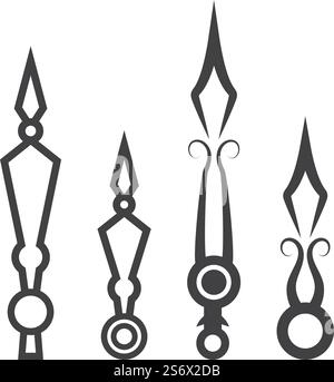 Clock hands icon flat design vector Stock Vector
