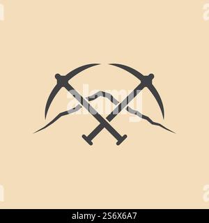 Climbing equipment icon set vector flat design template Stock Vector