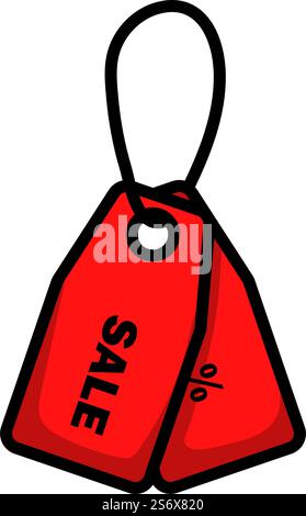 Discount Tags Icon. Editable Bold Outline With Color Fill Design. Vector Illustration. Stock Vector
