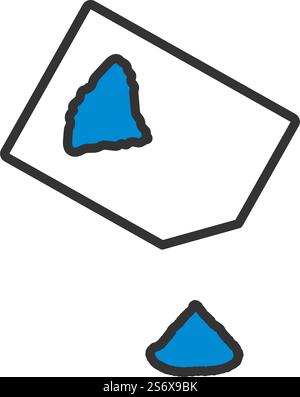 Seasoning Package Icon. Editable Bold Outline With Color Fill Design. Vector Illustration. Stock Vector