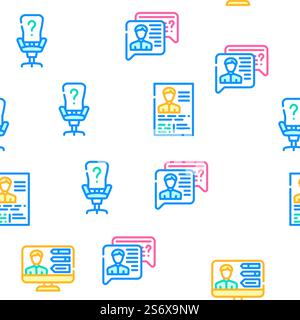 HR Human Resources Seamless Pattern Vector Stock Vector Image & Art - Alamy