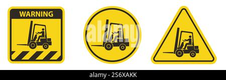 Forklift Point Left Symbol Sign Isolate On White Background,Vector Illustration Stock Vector