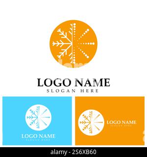Hot and cold icon graphic design template Stock Vector