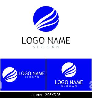 Falcon eagle birdWave Logo Template vector symbol Stock Vector