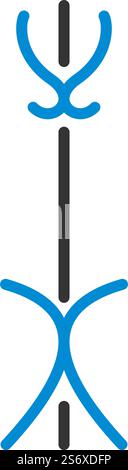 Office Coat Stand Icon. Editable Bold Outline With Color Fill Design. Vector Illustration. Stock Vector