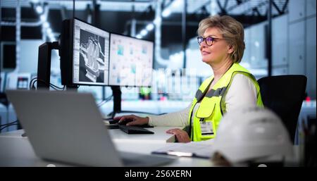 Cutting-Edge Computer Innovation In Research Lab Revolutionizes Hospital Chemistry Stock Photo