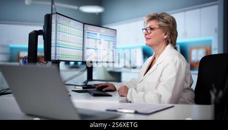 Medical Coding Bill And Billing Codes Spreadsheets Stock Photo