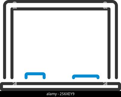 Icon Of Classroom Blackboard. Editable Bold Outline With Color Fill Design. Vector Illustration. Stock Vector