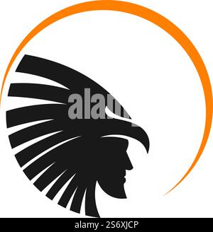 Apache logo vector illustration flat design template Stock Vector